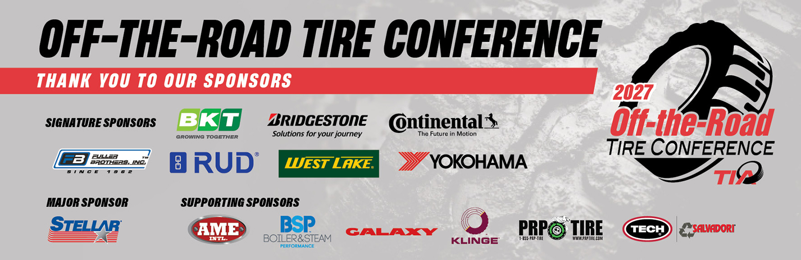OTR Tire Conference Sponsors