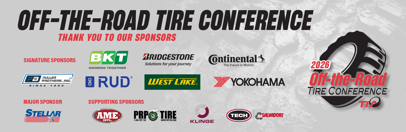 OTR Tire Conference Sponsors
